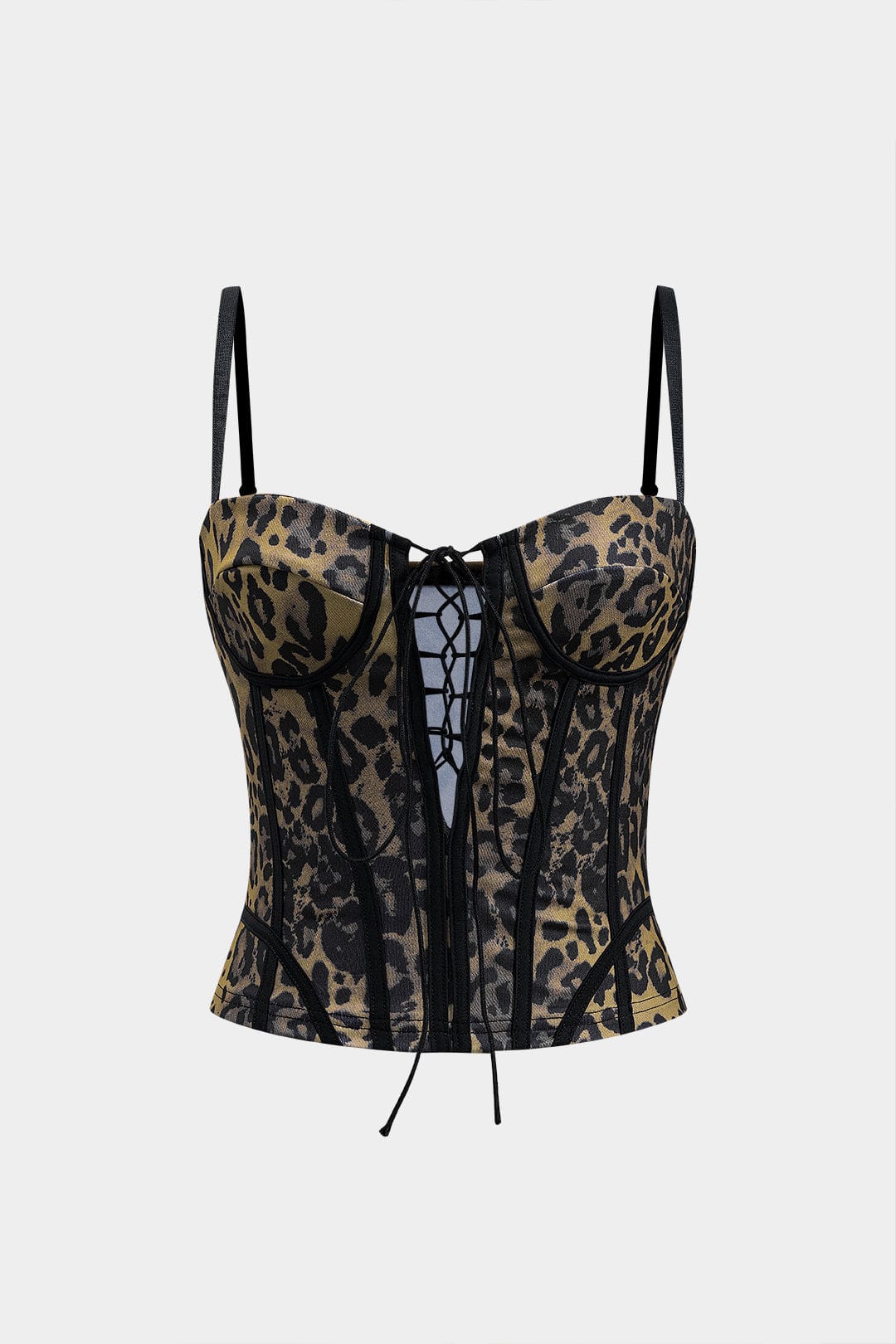 Irene | Seductive Corset Top for Women Leopard Print 0