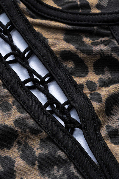 Irene | Seductive Corset Top for Women Leopard Print 3