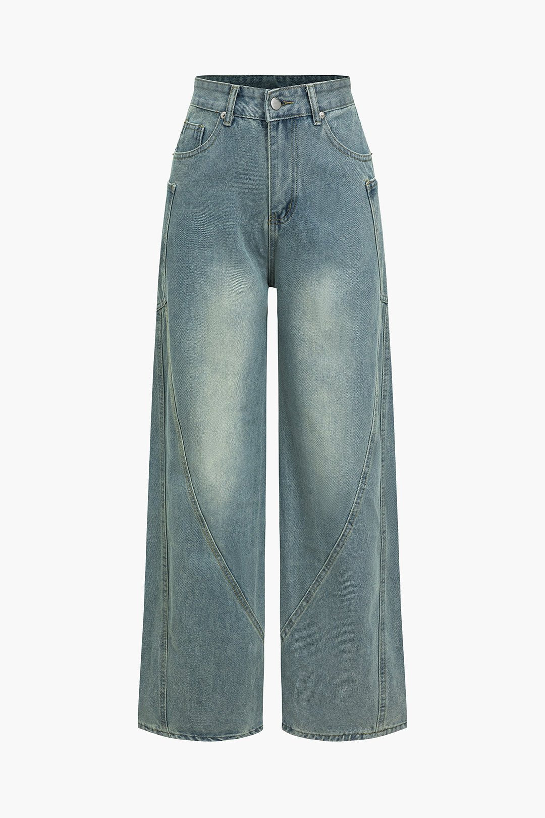 Kirsten | Elegante Wide Leg Jeans für Damen Vintage Wasch 0