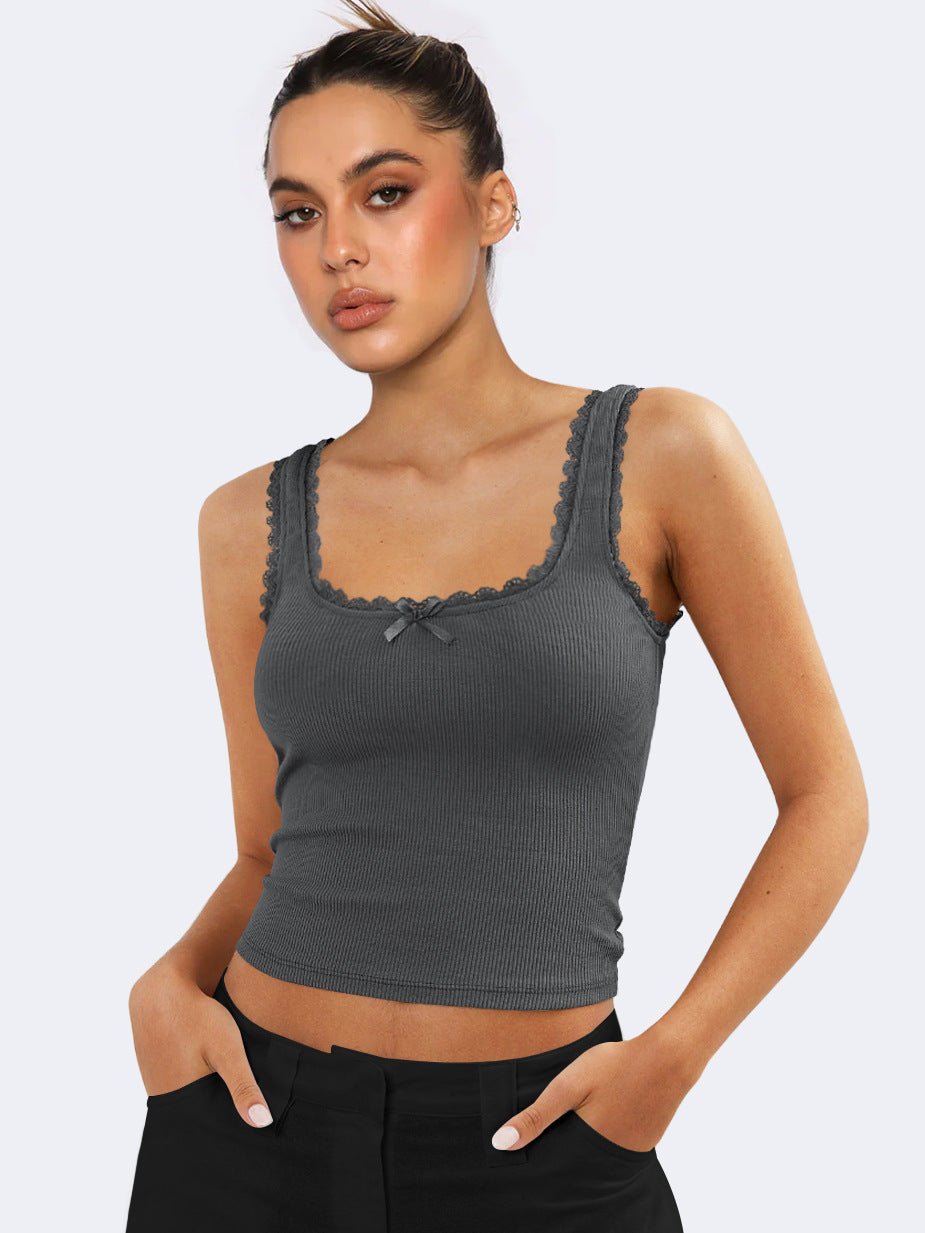 Leah | Elegante Ribbed Tank Top für Damen mit Spitze 9