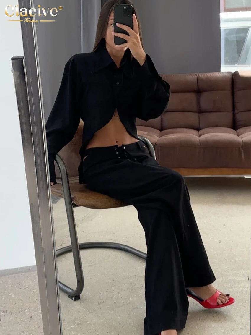 Emma Linen Two-Piece Set - back view