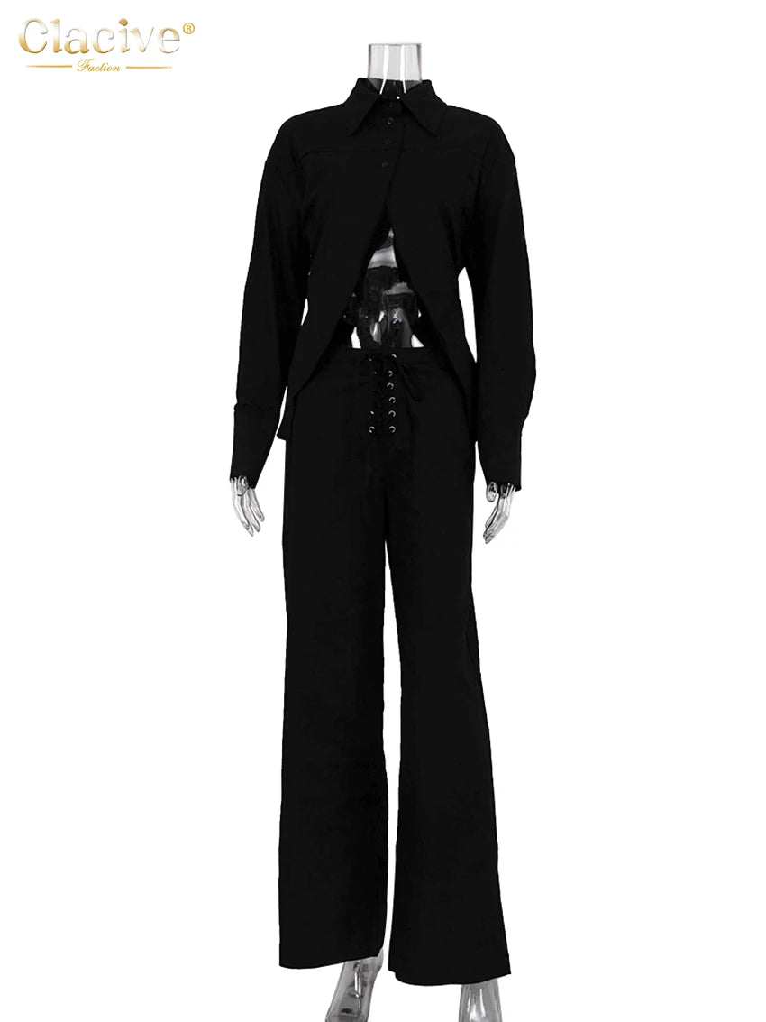 Emma Linen Two-Piece Set - detail view