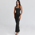 Emma Backless Pleated Evening Dress - view 8