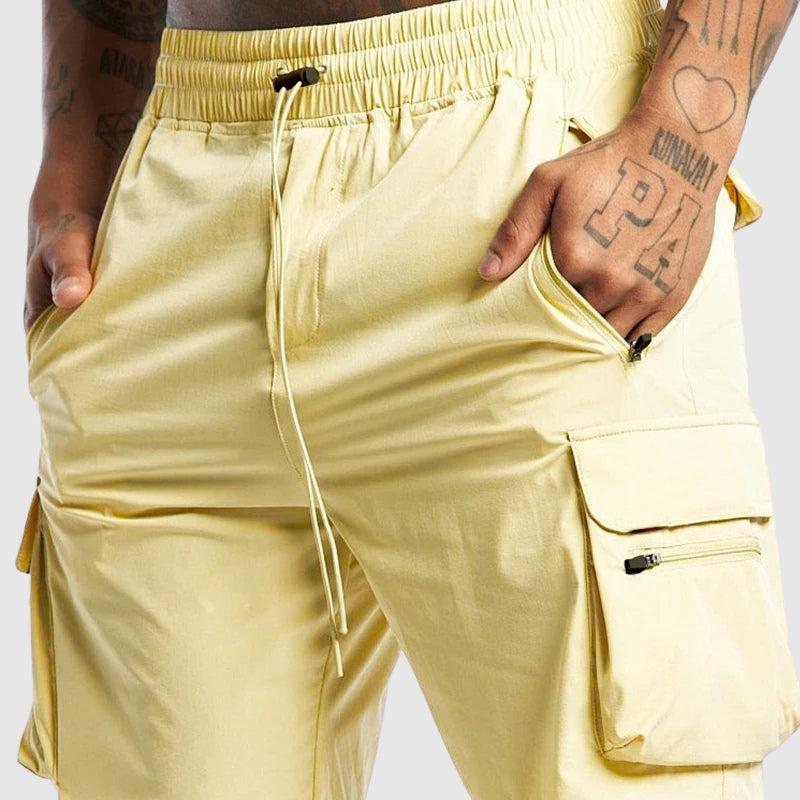 Men's Willow Relaxed Technical Fabric Cargo Shorts with Functional - Shorts for Men