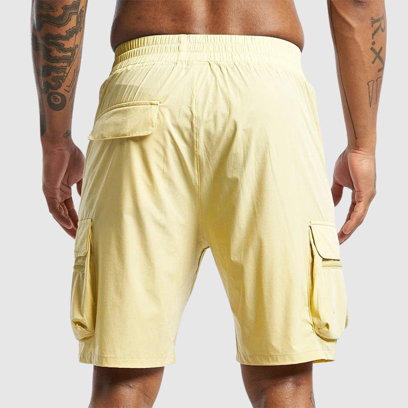 Men's Willow Relaxed Technical Fabric Cargo Shorts with Functional - Shorts for Men
