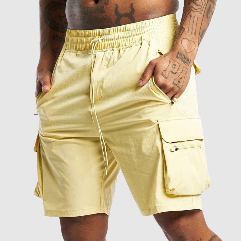 Men's Willow Relaxed Technical Fabric Cargo Shorts with Functional - Shorts for Men