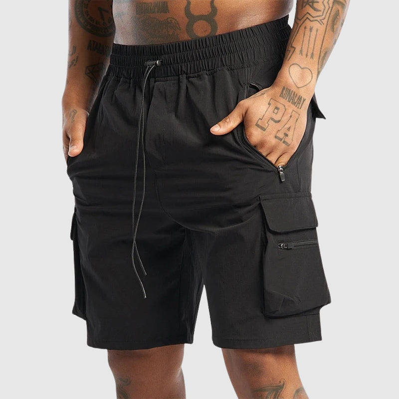 Men's Willow Relaxed Technical Fabric Cargo Shorts with Functional - Shorts for Men
