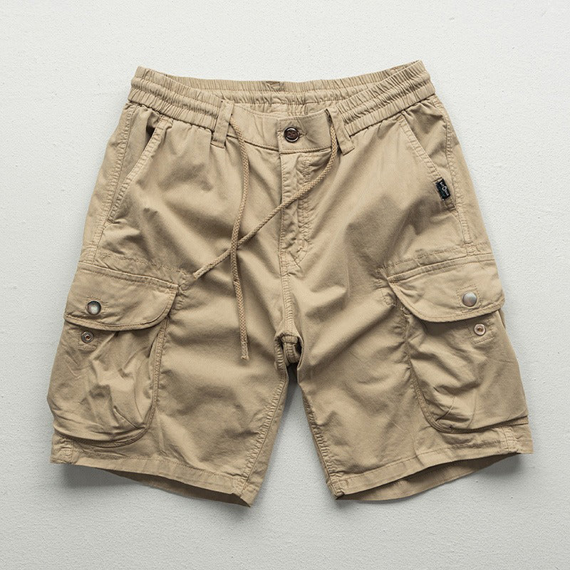 Men's Relaxed-Fit Woven Cargo Shorts with Utility Pockets - Shorts for Men