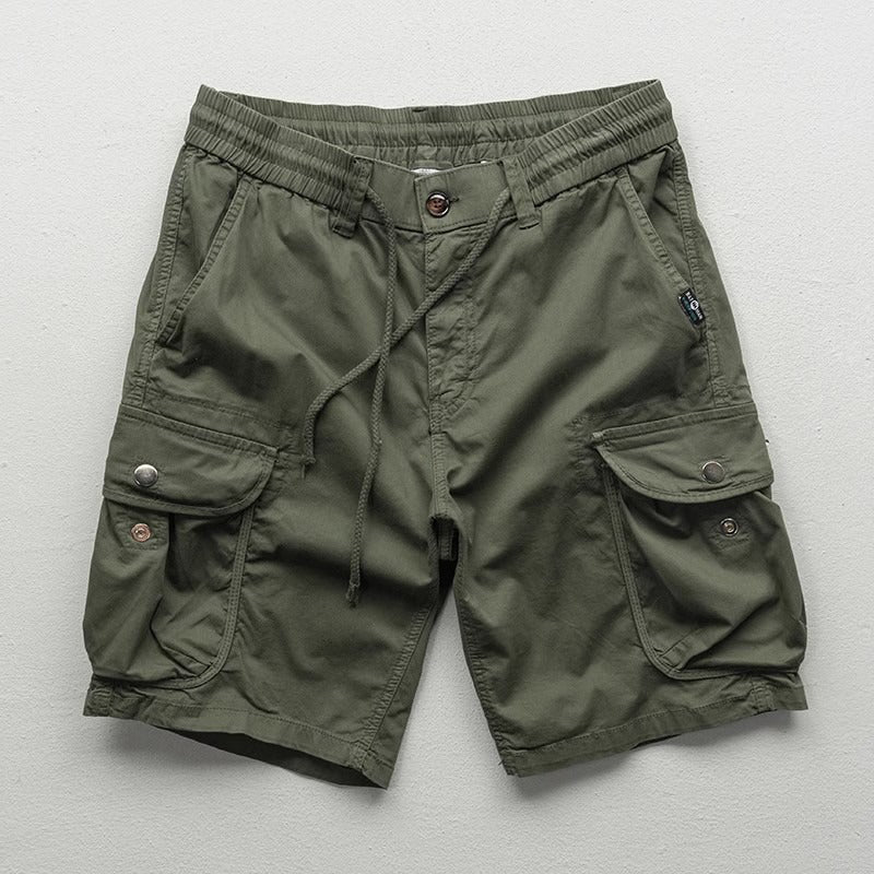 Men's Relaxed-Fit Woven Cargo Shorts with Utility Pockets - Shorts for Men