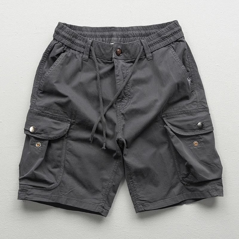 Men's Relaxed-Fit Woven Cargo Shorts with Utility Pockets - Shorts for Men